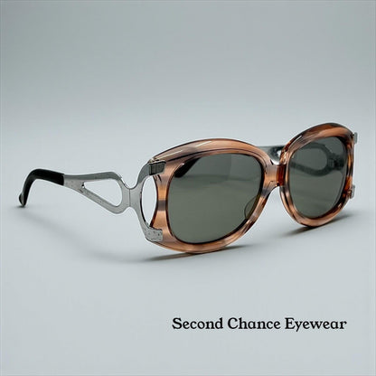 Vintage 1970s Brown Acetate & Steel Sunglasses – Polarized – 47-20-145