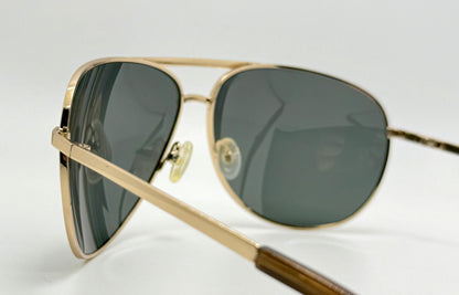 Smith Serpico Gold Aviator with Custom Polarized Blue|Grey Berko’s Designs Lenses