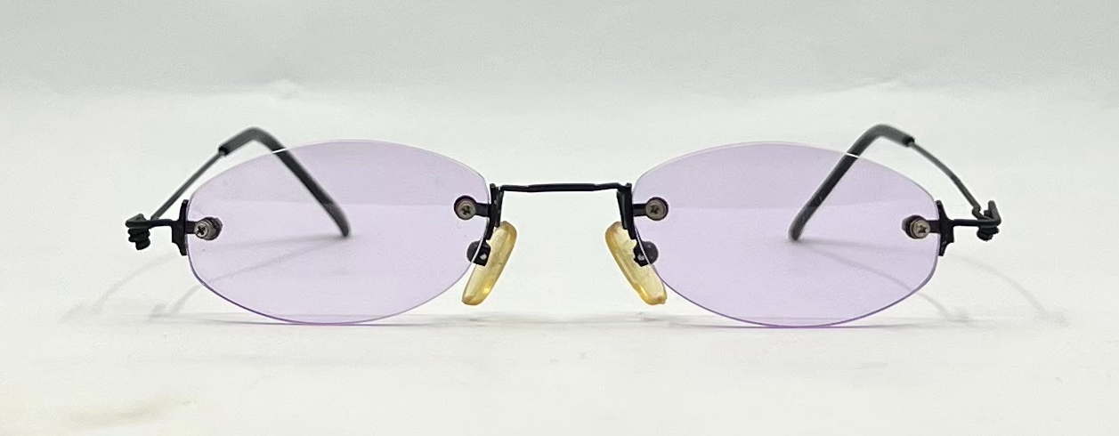 Masters Rimless Oval Sunglasses–Soft Lavender Tint–Unworn/Deadstock–Made in Japan