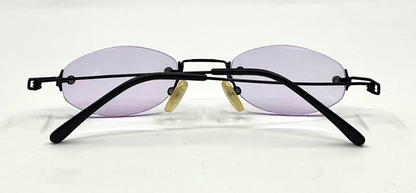 Masters Rimless Oval Sunglasses–Soft Lavender Tint–Unworn/Deadstock–Made in Japan