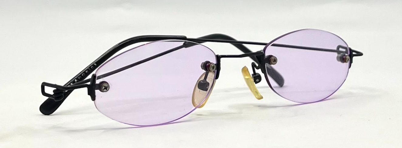 Masters Rimless Oval Sunglasses–Soft Lavender Tint–Unworn/Deadstock–Made in Japan