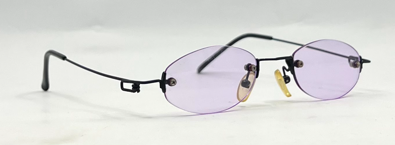 Masters Rimless Oval Sunglasses–Soft Lavender Tint–Unworn/Deadstock–Made in Japan