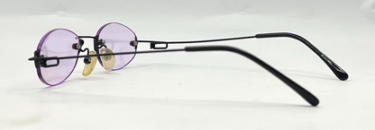 Masters Rimless Oval Sunglasses–Soft Lavender Tint–Unworn/Deadstock–Made in Japan