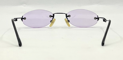 Masters Rimless Oval Sunglasses–Soft Lavender Tint–Unworn/Deadstock–Made in Japan