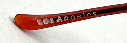 Masters Rimless Sunglasses–Solid Orange/Amber Tint–Los Angeles–Deadstock