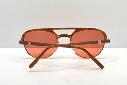 Krizia K65 Vintage Sunglasses w|New, Custom Coral Red Lenses-53mm-Italy