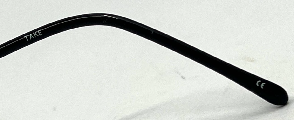TAKE MI-7806 Rimless Sunglasses–Silver Frame–Solid Purple Lenses–Made in Japan–Unworn
