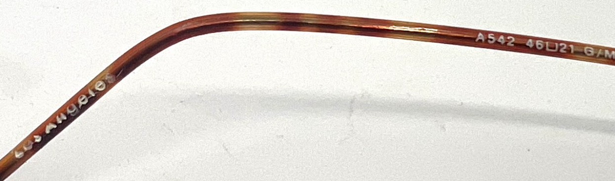 Vintage Rimless Sunglasses–Silver Frame–Solid Lavender Lenses–Made in Japan–Unworn