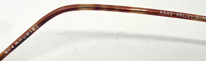 Vintage Rimless Sunglasses–Silver Frame–Solid Lavender Lenses–Made in Japan–Unworn