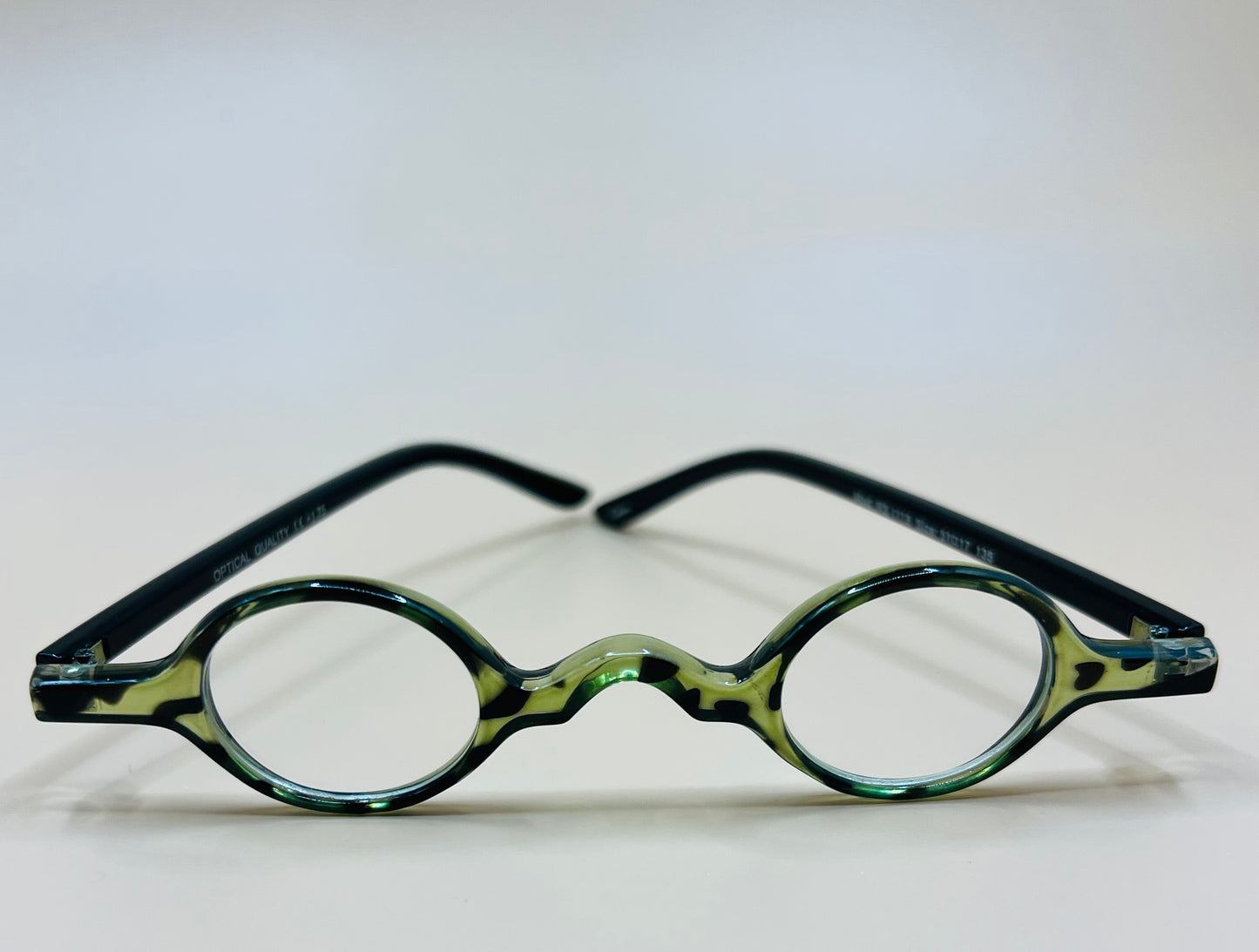 SMALL ROUND READERS.  BRAND NEW AND COME IN VARIOUS TORTOISE SHELL COLORS AND MAGNIFICATIONS