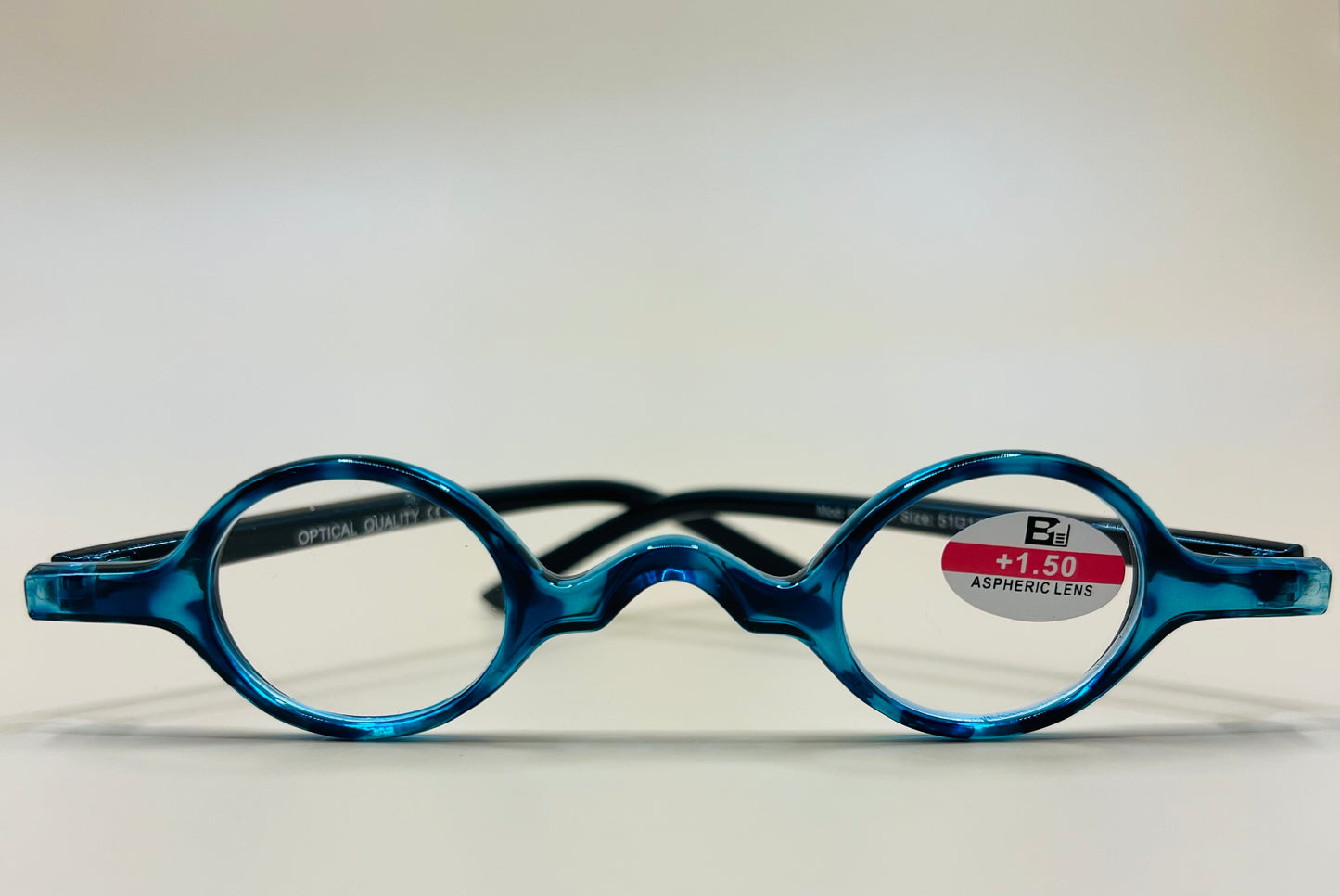 SMALL ROUND READERS.  BRAND NEW AND COME IN VARIOUS TORTOISE SHELL COLORS AND MAGNIFICATIONS