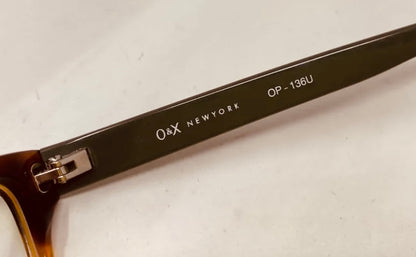 O & X New York Japan OP- 106U COL.01 50-17-146 Tortoise Eyeglasses Frame R650