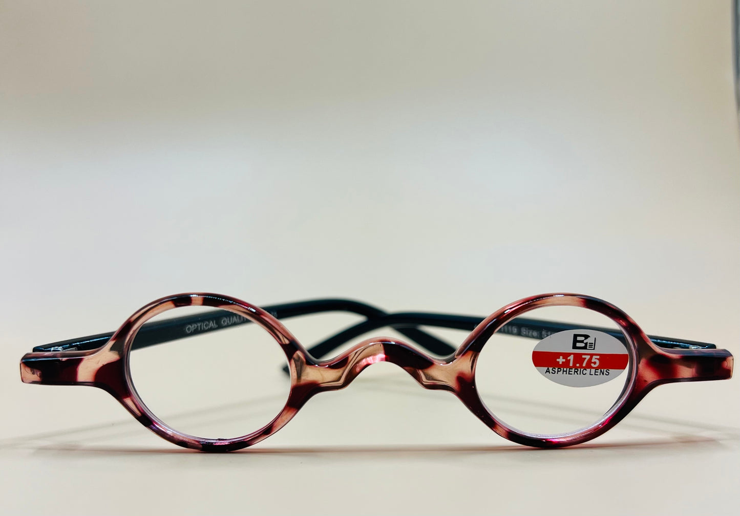 SMALL ROUND READERS.  BRAND NEW AND COME IN VARIOUS TORTOISE SHELL COLORS AND MAGNIFICATIONS