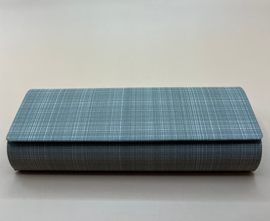 MODERN CREAM/TAUPE/PLAID MAGNETIC CLOSING HARD CASE