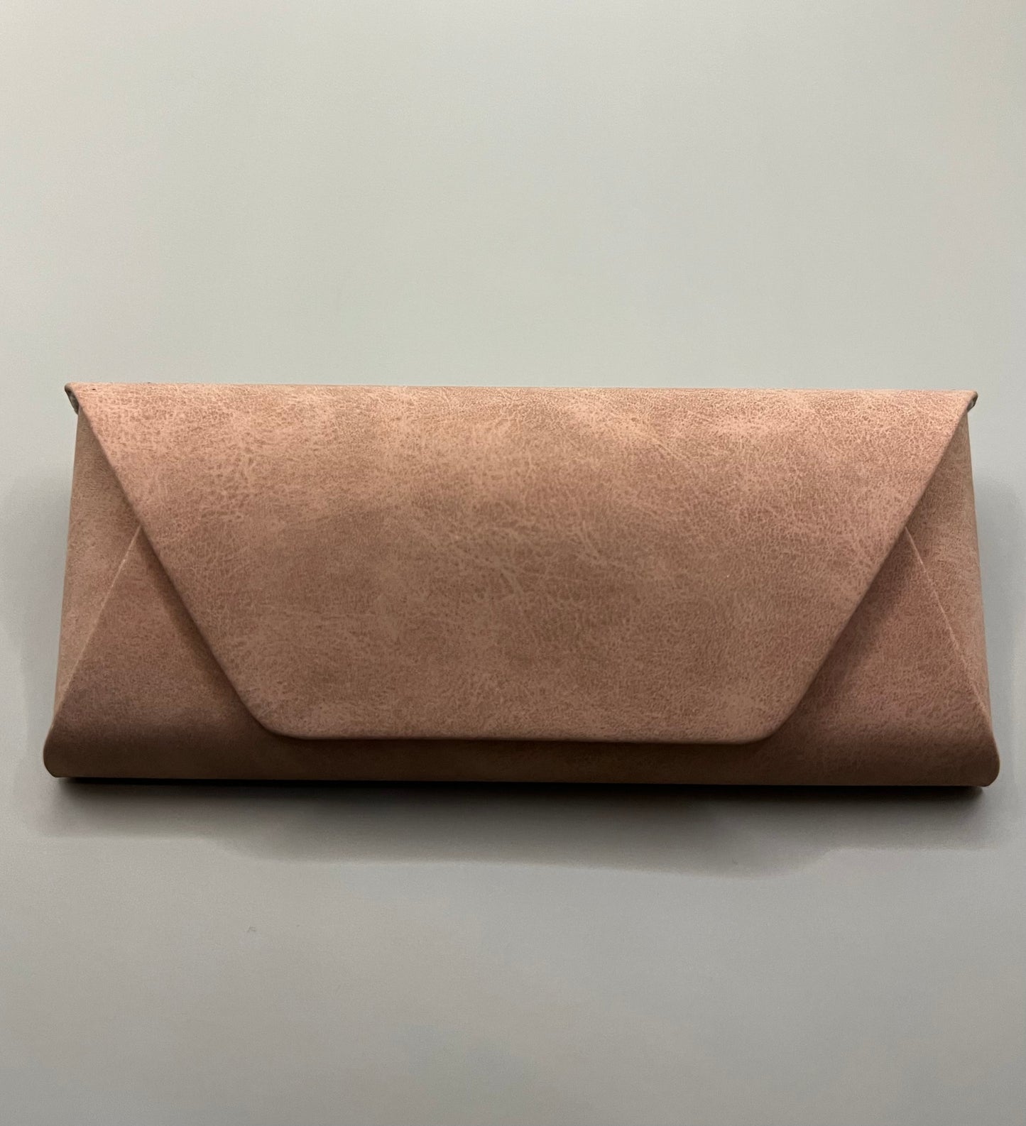 BRAND NEW ENVELOPE STYLE /  BABY PINK SUEDE EYEGLASS CASE