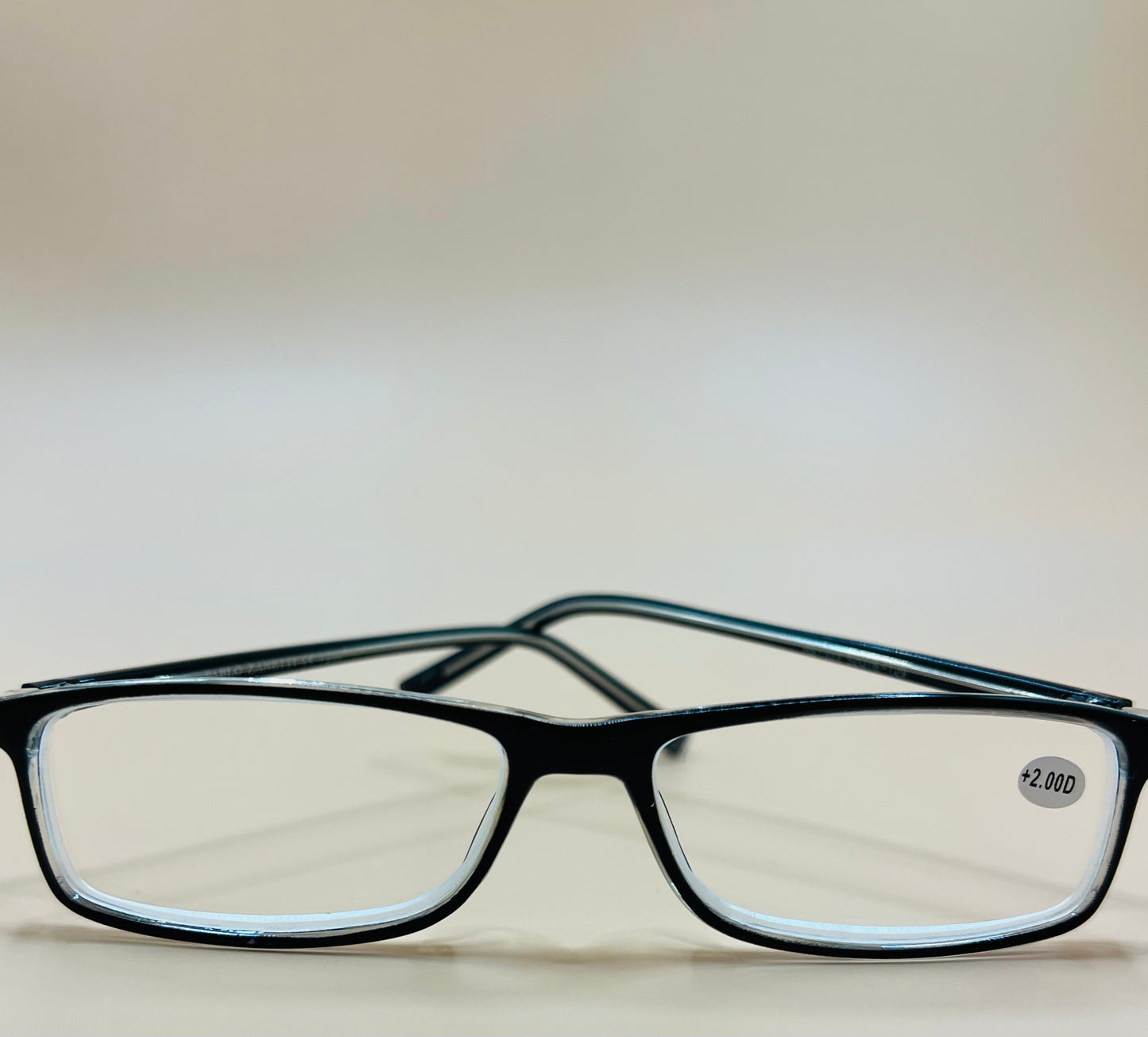 Pablo Zanetti Geometric Narrow Reader Black and Clear Frames.  various magnifications