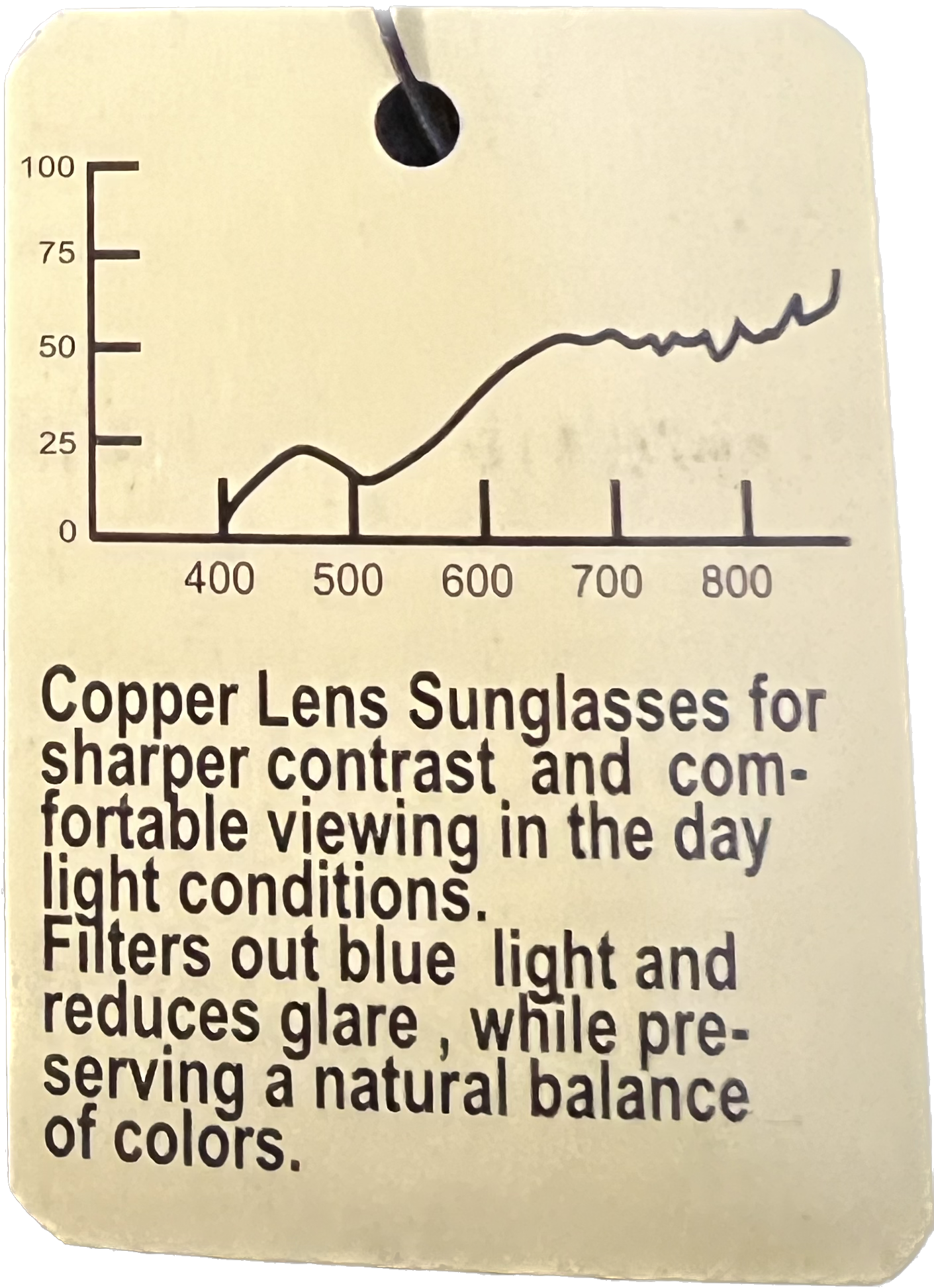 BRAND NEW COPPER LENSE DRIVING GLASSES.  SHARPENS IMAGE,  REDUCES GLARE, UV400